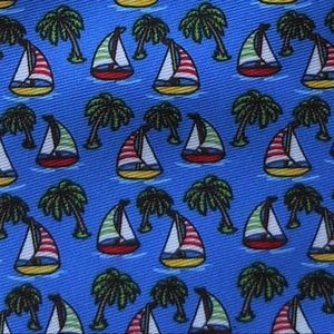 🎁Tropical Sailing Boating Themed Tie